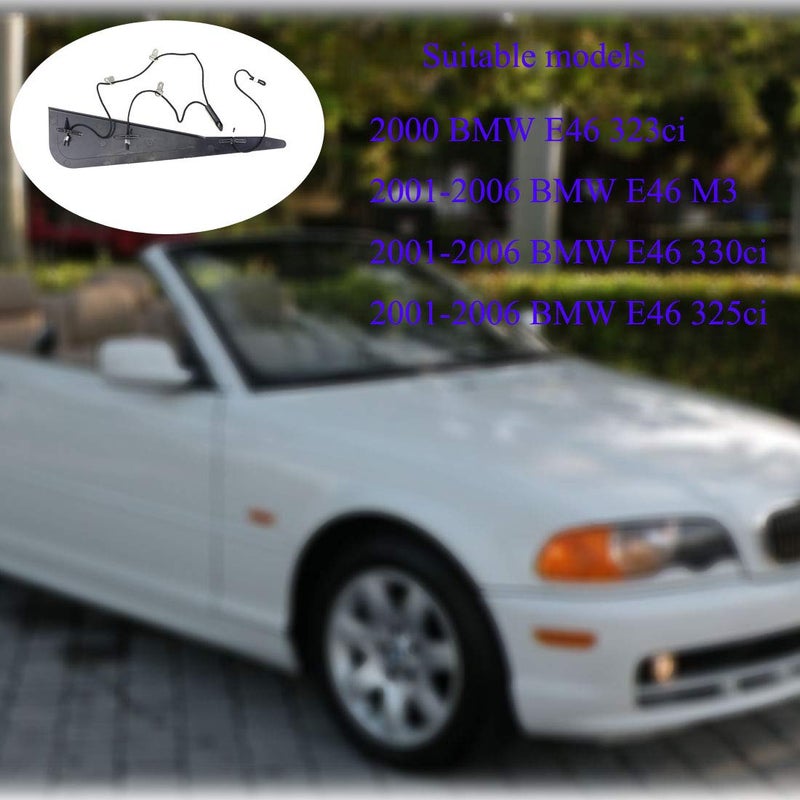 YUANTUO Convertible Roof Top C Column Repair Kit Fits for BMW E46 323ci M3 330ci 325ci 2000-2006 Replace 54317135351 - Image 3